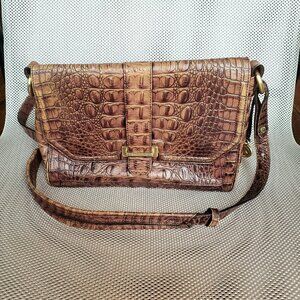 Brahmin Melbourne Cross-Body Purse/ Alligator Leather